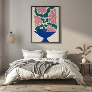 Blue Vase Garden Matisse Plakat - 21 x 29.7 cm - Nellastore