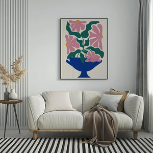 Blue Vase Garden Matisse Plakat - 21 x 29.7 cm - Nellastore
