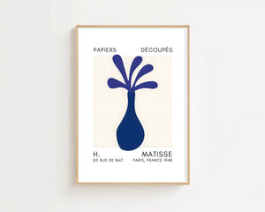 Blue Vase Shape Plakat - 21 x 29.7 cm (A4) - Nellastore
