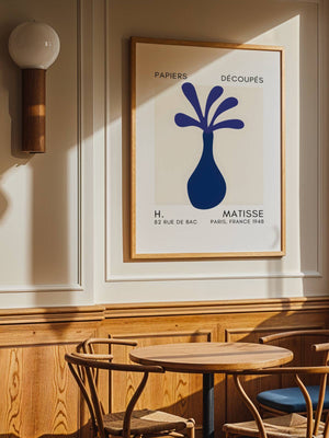Blue Vase Shape Plakat - 21 x 29.7 cm (A4) - Nellastore
