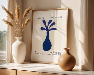 Blue Vase Shape Plakat - 21 x 29.7 cm (A4) - Nellastore