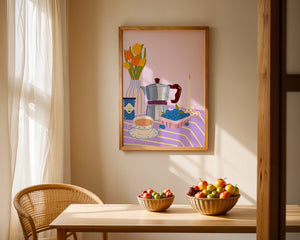 Blueberry Jam Morning Plakat - 21 x 29.7 cm - Nellastore