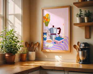 Blueberry Jam Morning Plakat - 21 x 29.7 cm - Nellastore