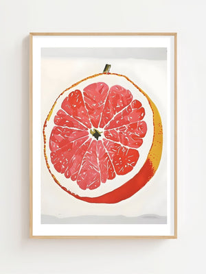 Blush Grapefruit Plakat - 21 x 29.7 cm (A4) - Nellastore