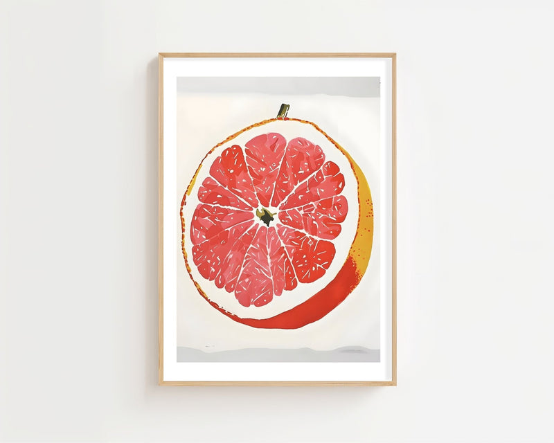 Blush Grapefruit Plakat - 21 x 29.7 cm (A4) - Nellastore