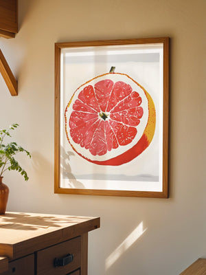 Blush Grapefruit Plakat - 21 x 29.7 cm (A4) - Nellastore