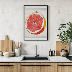 Blush Grapefruit Plakat - 21 x 29.7 cm (A4) - Nellastore