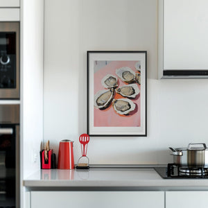 Blush Oyster Feast Plakat - 21 x 29.7 cm (A4) - Nellastore