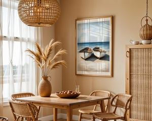 Boats On The Beach Plakat - 21 x 29.7 cm (A4) - Nellastore