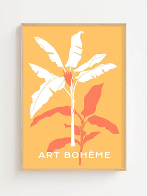 Boheme Palm Glow Plakat - 21 x 29.7 cm (A4) - Nellastore
