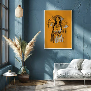 Boho Muse Plakat - 21 x 29.7 cm - Nellastore