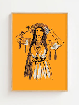 Boho Muse Plakat - 21 x 29.7 cm - Nellastore
