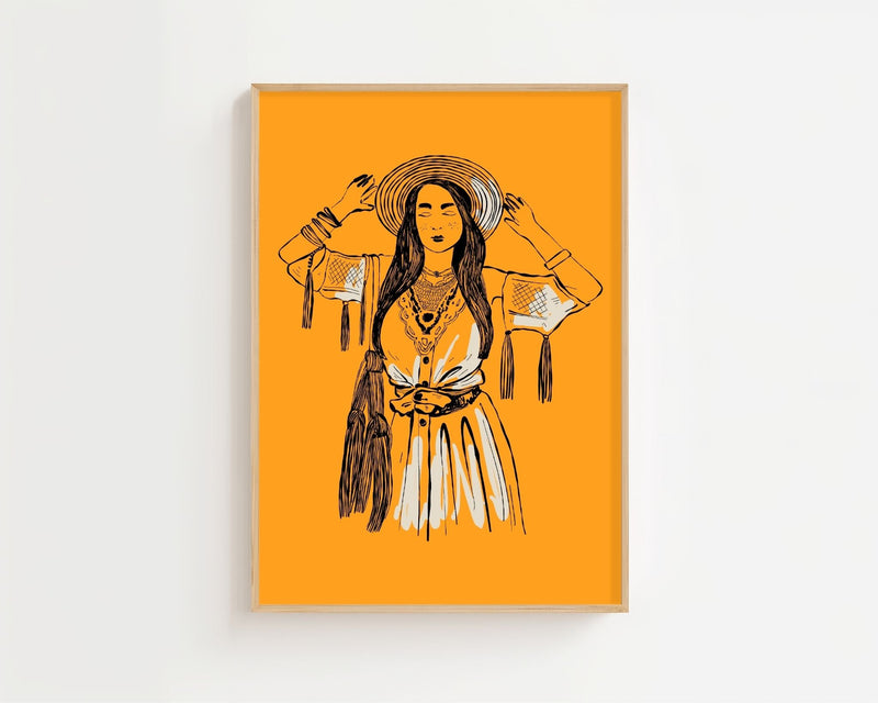 Boho Muse Plakat - 21 x 29.7 cm - Nellastore