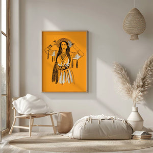 Boho Muse Plakat - 21 x 29.7 cm - Nellastore