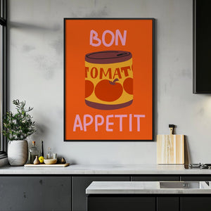 Bon Appetit Tomato Can Plakat - 21 x 29.7 cm - Nellastore