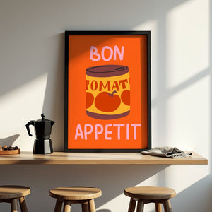 Bon Appetit Tomato Can Plakat - 21 x 29.7 cm - Nellastore