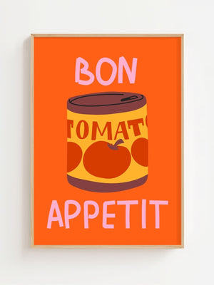 Bon Appetit Tomato Can Plakat - 21 x 29.7 cm - Nellastore