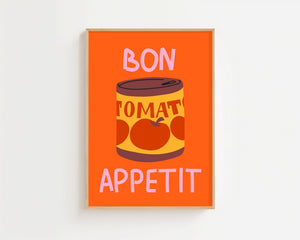 Bon Appetit Tomato Can Plakat - 21 x 29.7 cm - Nellastore