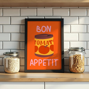 Bon Appetit Tomato Can Plakat - 21 x 29.7 cm - Nellastore
