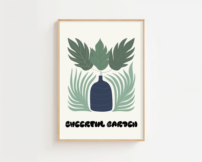 Botanic Vase Plakat - 21 x 29.7 cm - Nellastore