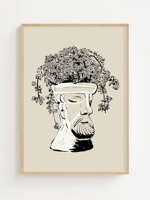 Botanical Bust Plakat - 21 x 29.7 cm - Nellastore