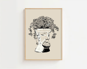 Botanical Bust Plakat - 21 x 29.7 cm - Nellastore