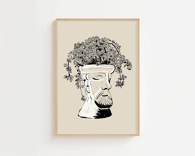 Botanical Bust Plakat - 21 x 29.7 cm - Nellastore