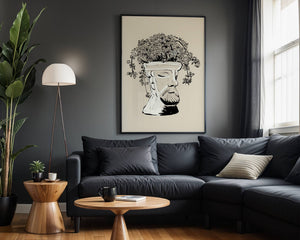Botanical Bust Plakat - 21 x 29.7 cm - Nellastore