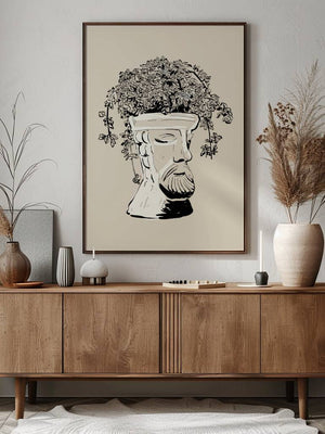 Botanical Bust Plakat - 21 x 29.7 cm - Nellastore