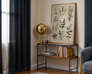 Botanical Herb Study Plakat - 21 x 29.7 cm (A4) - Nellastore