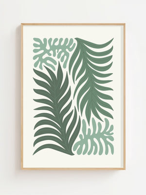 Botanical Kitchen Leaves Plakat - 21 x 29.7 cm - Nellastore