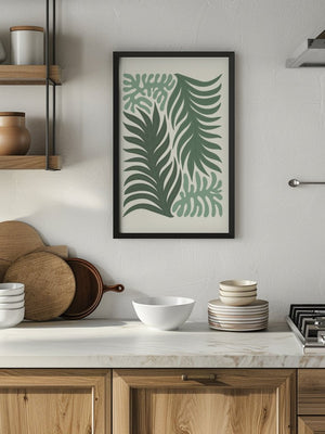 Botanical Kitchen Leaves Plakat - 21 x 29.7 cm - Nellastore