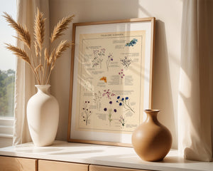 Botanical Notes Chart Plakat - 21 x 29.7 cm (A4) - Nellastore