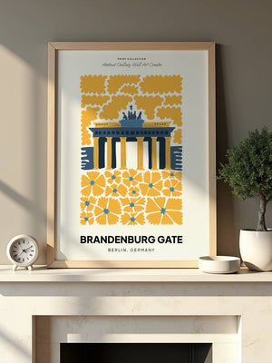 Brandenburg Bloom Plakat - 21 x 29.7 cm - Nellastore