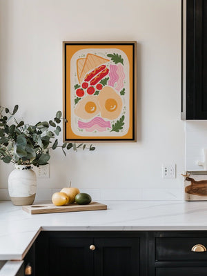 Breakfast Plate Plakat - 21 x 29.7 cm - Nellastore