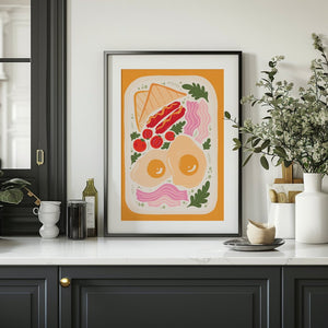 Breakfast Plate Plakat - 21 x 29.7 cm - Nellastore
