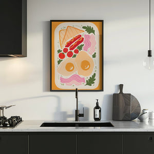 Breakfast Plate Plakat - 21 x 29.7 cm - Nellastore