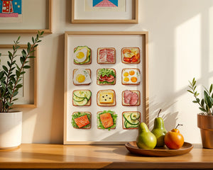 Breakfast Toast Collection Plakat - 21 x 29.7 cm (A4) - Nellastore