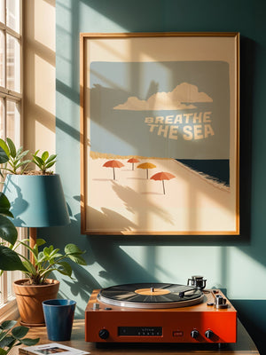Breathe The Sea Plakat - 21 x 29.7 cm - Nellastore