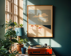 Breathe The Sea Plakat - 21 x 29.7 cm - Nellastore