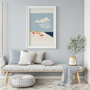 Breathe The Sea Plakat - 21 x 29.7 cm - Nellastore