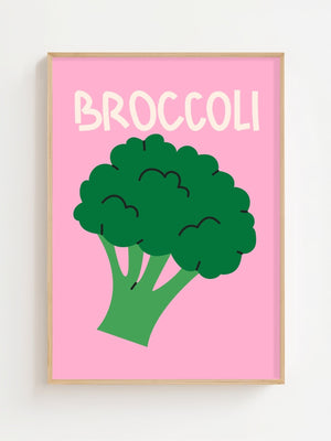 Broccoli Pop Plakat - 21 x 29.7 cm - Nellastore
