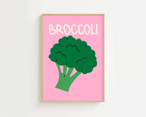 Broccoli Pop Plakat - 21 x 29.7 cm - Nellastore