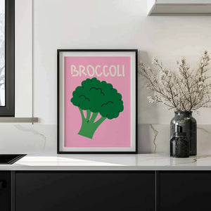 Broccoli Pop Plakat - 21 x 29.7 cm - Nellastore