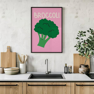 Broccoli Pop Plakat - 21 x 29.7 cm - Nellastore