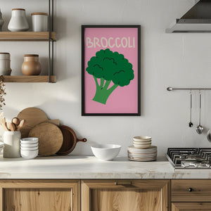 Broccoli Pop Plakat - 21 x 29.7 cm - Nellastore