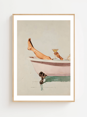 Bubbles And Bare Feet Plakat - 21 x 29.7 cm (A4) - Nellastore