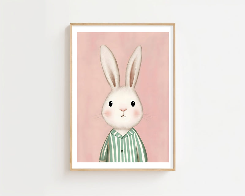 Bunny In Pyjamas Plakat - 21 x 29.7 cm (A4) - Nellastore