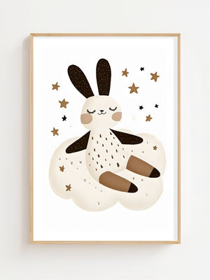 Bunny Plakat - 21 x 29.7 cm (A4) - Nellastore