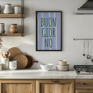 Buon Giorno Typografi Plakat - 21 x 29.7 cm - Nellastore